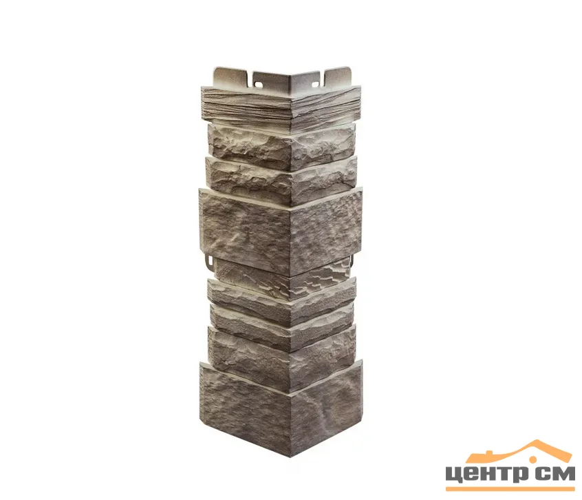 Наружный угол "Камень Шотландский" Линвуд (450 х 160 мм)(Цоколь Альтапрофиль)