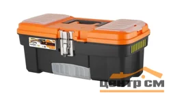 Ящик для инструментов BLOCKER Expert 16" с металлическим замком черный/оранжевый