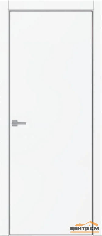 Дверь Uberture TAMBURAT Модель 4101 глухое, аляска суперматовая, кромка AL мат.хром 80