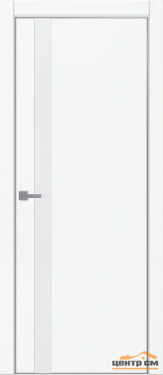 Дверь Uberture TAMBURAT Модель 4104 стекло зеркало GREY, манхеттен, кромка AL мат.хром 80