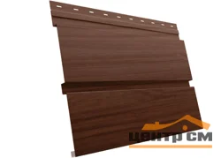 М/сайдинг Квадро брус (GL) Print Elite Choco Wood (Шоколадное дерево) толщина 0,45мм, размер 0,34*3.8 м.п. (в пленке)
