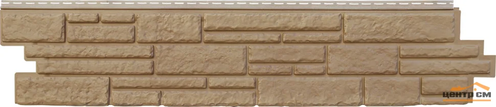 Панель фасадная Я-фасад Grandline Алтайский камень, Янтарь 1,482*0,312 м (S=0.462м2)