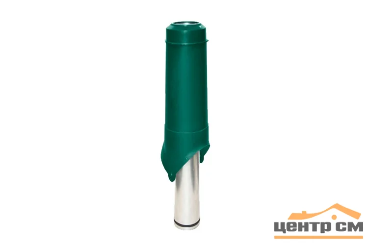 Выход вытяжки вентиляционный изолированный KROVENT Pipe-VT 125is 125/206/700 зеленый