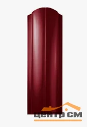 Штакетник металлический STYNERGY полукруглый прямой 0.45 мм, PE RAL 3005 (красное вино), ширина 118мм, длина 1.3 м.п.
