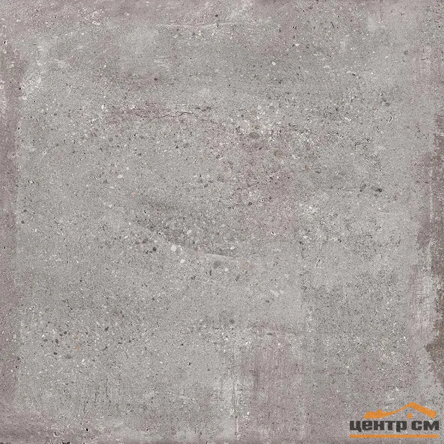 Керамогранит LAPARET Cemento Grigio серый 60x60 Матовый Карвинг