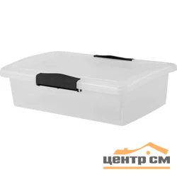 Ящик для хранения Keeplex Vision с защелками 7л 35х23,5х14,8см прозрачный кристалл