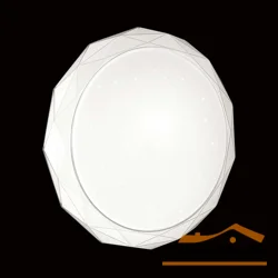 Светильник 2045/DL PALE SN 089 пластик/белый/прозрачный LED 48Вт 4000K D400 IP43 GINO