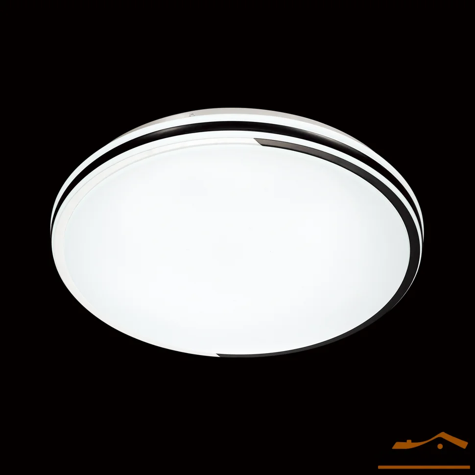 Светильник 3057/EL PALE SN 012 пластик/белый/черный LED 72Вт 3000-6000К D480 IP43 пульт ДУ KEPA
