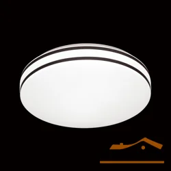 Светильник 3056/DL COLOR SN 017 пластик/белый/черный LED 48Вт 3000-6500К D390 IP43 пульт ДУ/RGB/LampSmart LOBIO RGB