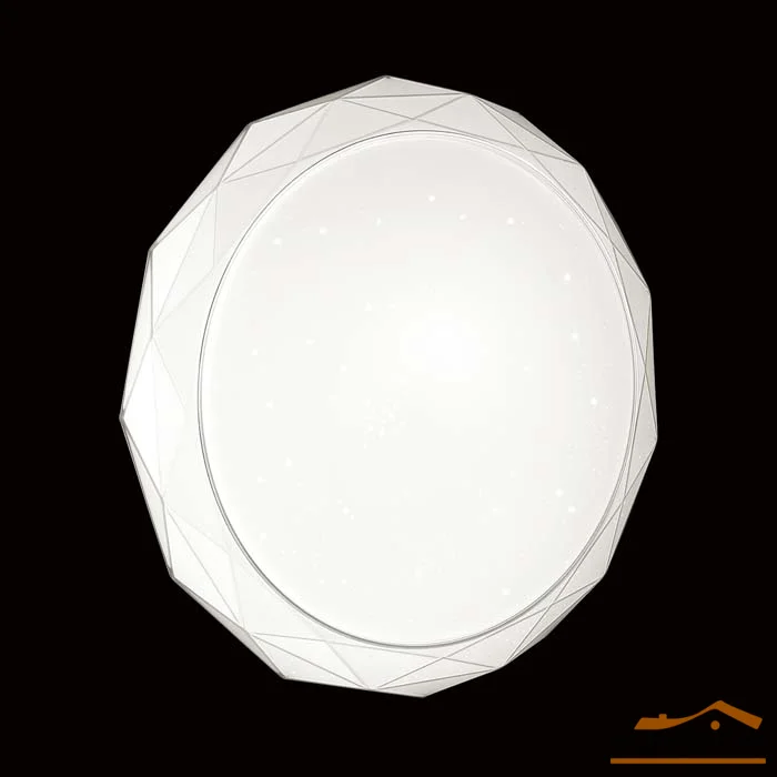 Светильник 2045/EL PALE SN 089 пластик/белый/прозрачный LED 72Вт 3000-6000K D500 IP43 пульт ДУ GINO
