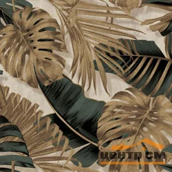 Обои DUKA арт.22860-3 виниловые горячего тиснение на флизелиновой основе 1,06*10,05м Natura Wallpaper Монстера декор