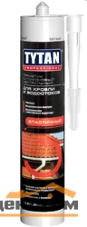 Герметик силиконовый нейтральный для кровли и водостоков черный TYTAN Professional 310мл