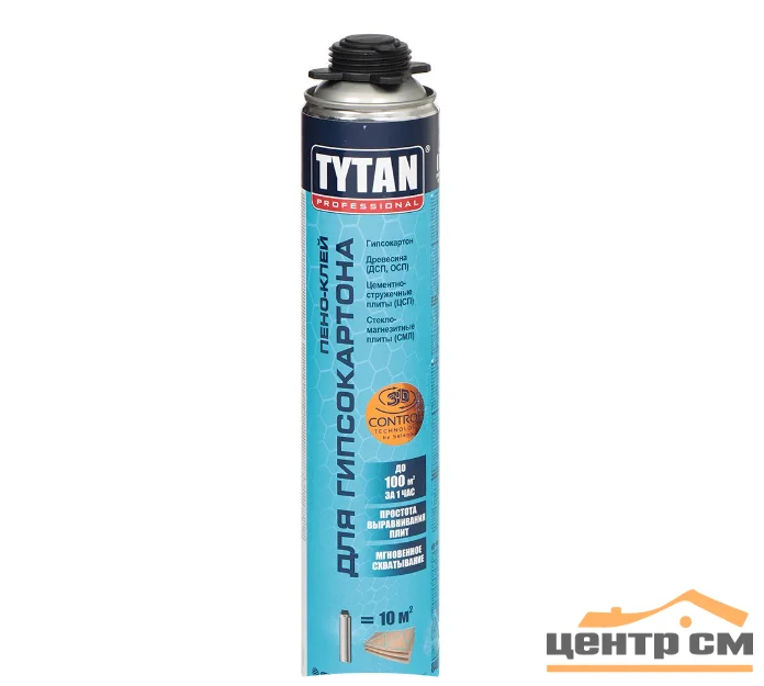 Пено-клей для гипсокартона пистолетный TYTAN Professional 830 мл