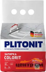 Затирка цементная PLITONIT Colorit для узких швов цвет охра 2 кг