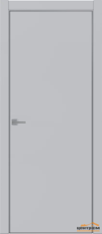 Дверь Uberture TAMBURAT Модель 4101 глухое, манхеттен кромка AL черная 90