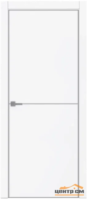 Дверь Uberture TAMBURAT Модель 4102 глухое, магнолия  кромка AL мат.хром 60