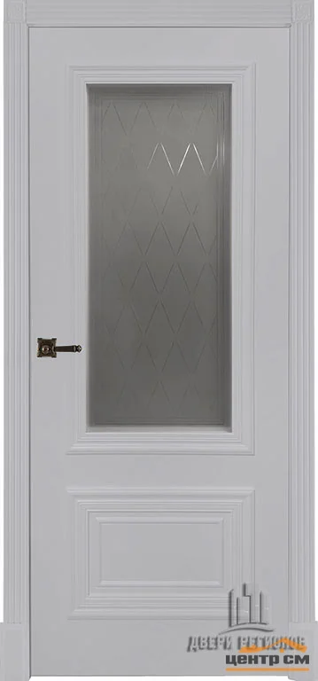 Дверь REGIDOORS Престиж 1/2 со стеклом 60, эмаль белая (RAL 9003)