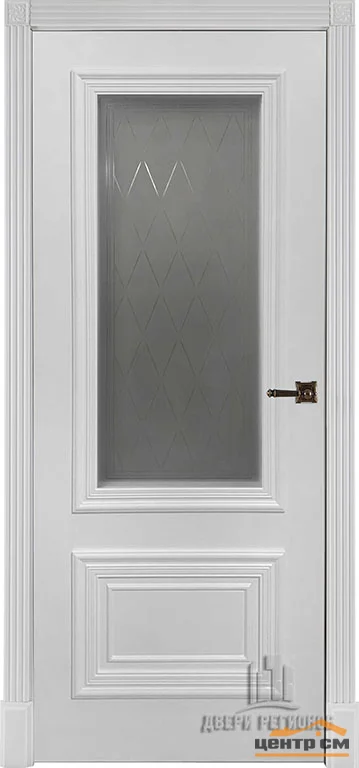 Дверь REGIDOORS Престиж 1/2 со стеклом 70, эмаль белая (RAL 9003)