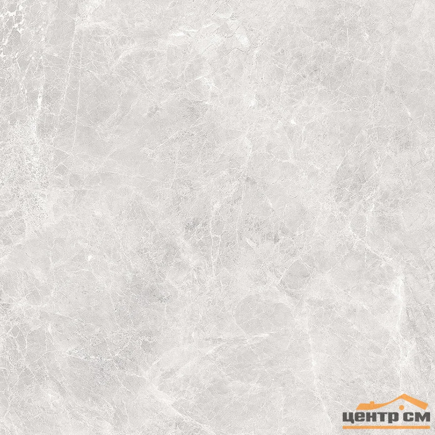 Керамогранит LAPARET Runa bianco светло-серый 60x60 матовый структурный