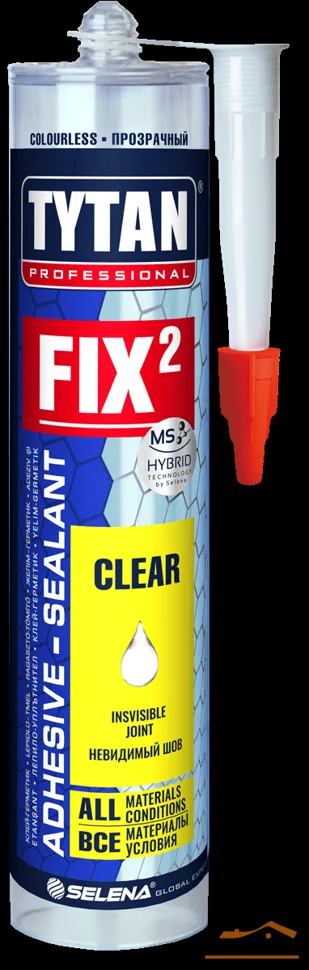 Клей-герметик TYTAN PROFESSIONAL Fix2 Clear прозрачный 290 мл