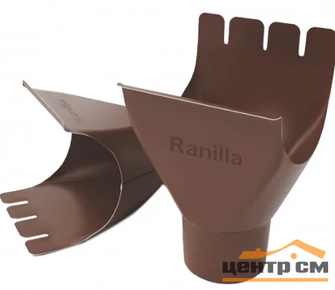 Воронка желоба Ranilla, 125/90 мм, RAL 8017