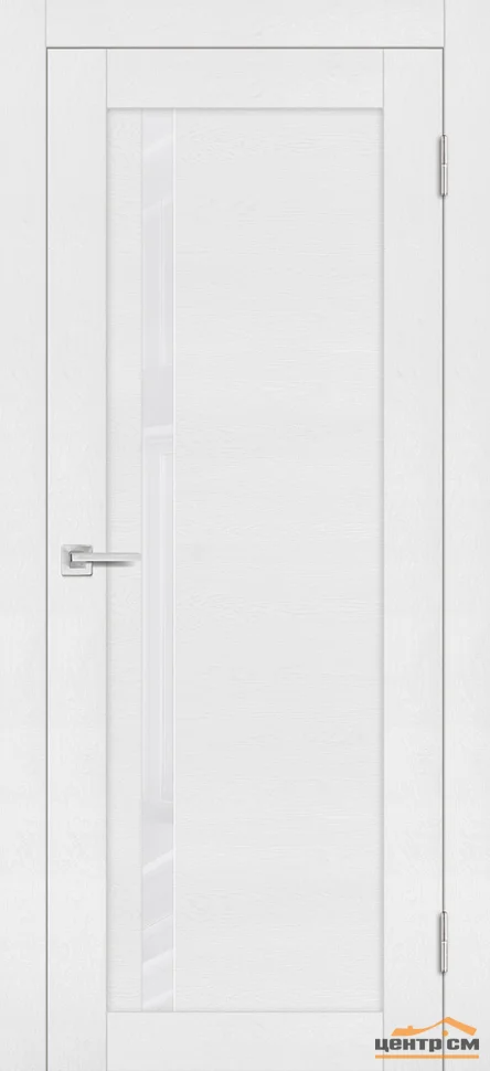 Дверь PROFILO PORTE PST-8 стекло LACOBEL белоснежный, белый ясень 70