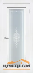 Дверь PROFILO PORTE PST-25 стекло сатинат закаленное кристалайз, белый ясень 60