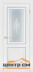 Дверь PROFILO PORTE PST-27 стекло сатинат закаленное кристалайз, белый ясень 80