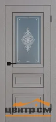 Дверь PROFILO PORTE PST-29-2 стекло сатинат графит закаленное кристалайз, серый ясень 60