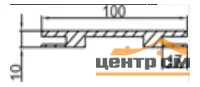 Добор дверной телескопический PROFILO PORTE 100х10х2070, ривьера грей