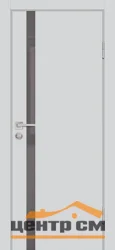 Дверь PROFILO PORTE P-8 стекло серый LACOBEL, агат (кромка ABS с 2-х сторон без врезки под замок и петли) 60