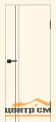 Дверь PROFILO PORTE P-20 глухая, AL молдинг черный, магнолия (кромка ABS с 2-х сторон без врезки под замок и петли) 60