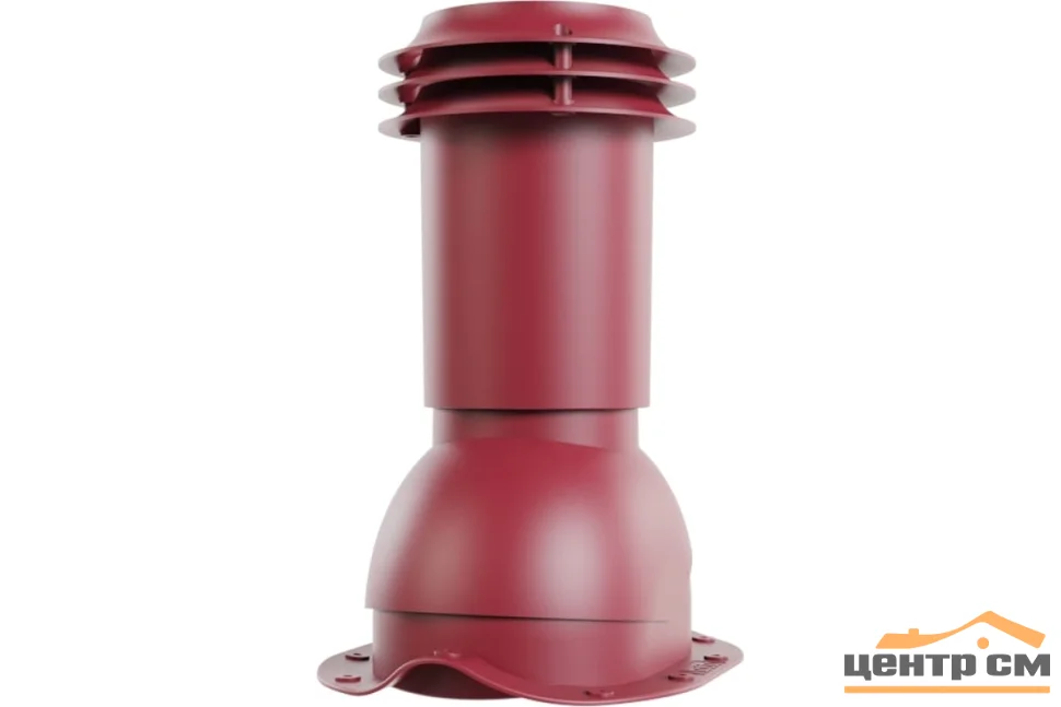 Комплект выход вентиляции универсальный VIOTTO для профнастила 20 красный (RAL 3005)