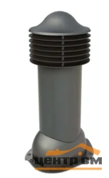Комплект труба вентиляционная VIOTTO для профнастила 21 D150/650, утепленная, серый (RAL 7024)