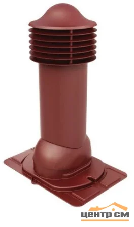 Комплект труба вентиляционная VIOTTO с универсальным проходным элементом D110/550, не утепленная, красный (RAL 3005)