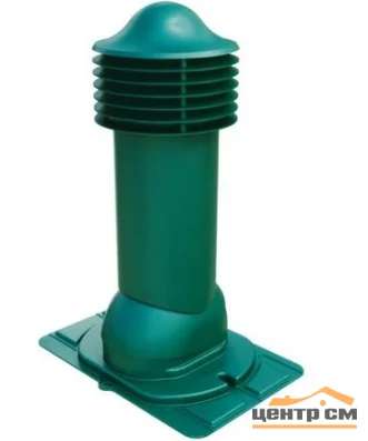 Комплект труба вентиляционная VIOTTO с универсальным проходным элементом D110/550, утепленная, зеленый (RAL 6005)