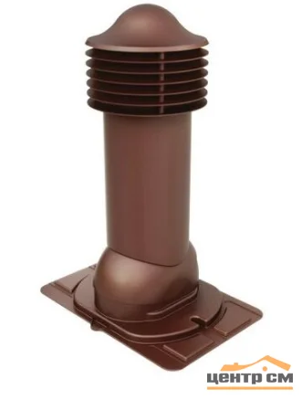 Комплект труба вентиляционная VIOTTO с универсальным проходным элементом D110/550, утепленная, коричневый (RAL 8017)