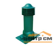 Комплект труба вентиляционная VIOTTO с универсальным проходным элементом D125/650, утепленная, зеленый (RAL 6005)