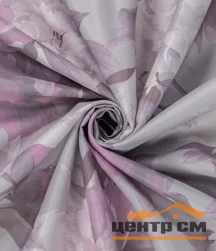 Портьера "Букет" габардин розовый 150*260см