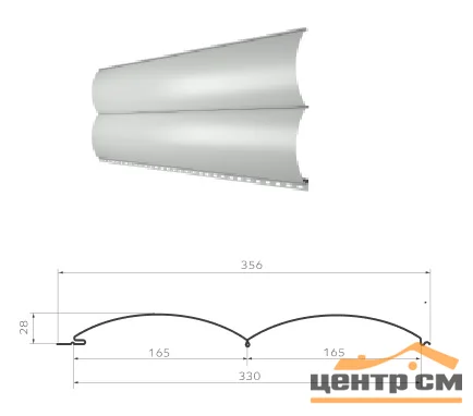 М/Сайдинг Блок-Хаус МП Woodstock Ecosteel Matt ** толщина 0.45 мм, размер 0,356*м2