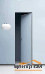 Дверь PROFILO PORTE PX-0 REVERS Invisible под покраску кромка ЧЕРНАЯ с 4-х ст./врезка под 2 петли KronaK и замок 600*2000