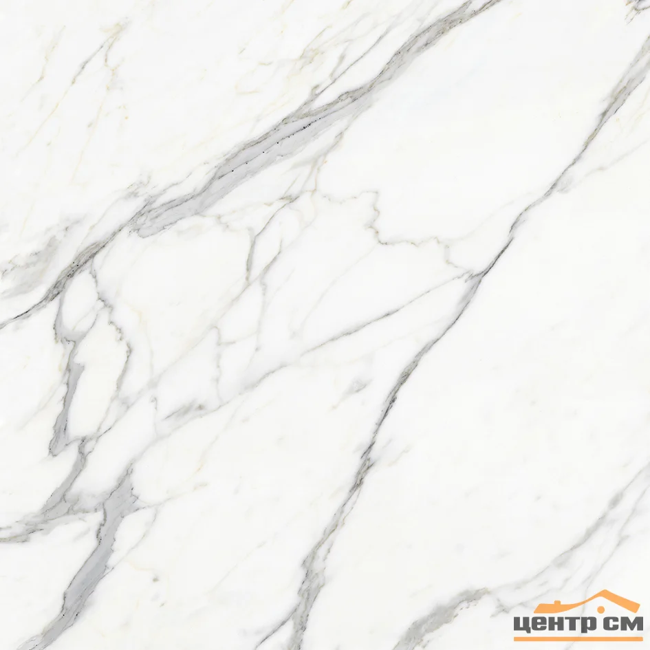 Керамогранит Laparet Carrara prestige белый лаппатированный 80x80