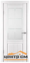 Дверь UBERTURE Баден 2, Ral 9003 белый эмаль со стеклом, 60
