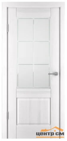 Дверь UBERTURE Баден 2, Ral 9003 белый эмаль со стеклом, 70