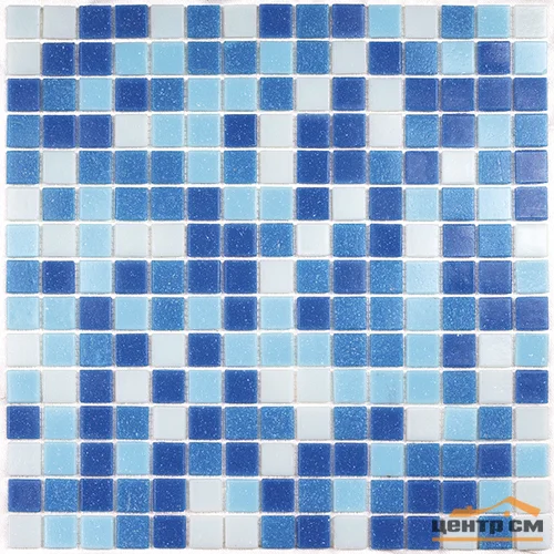 Мозайка Bonaparte Aqua 100 стеклянная на бумаге 327х327 (размер чипа 20*20)