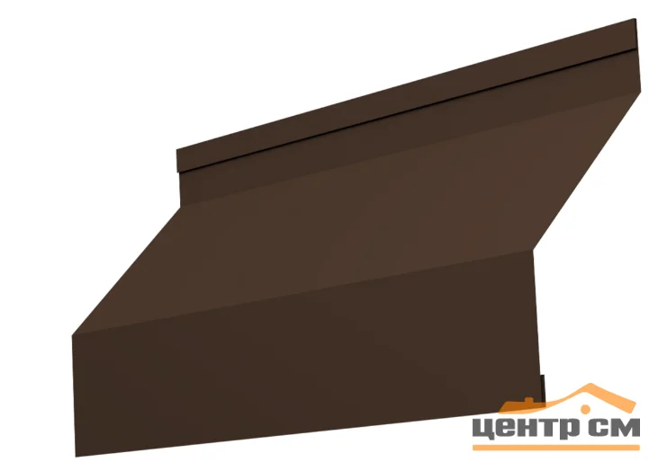 Забор-жалюзи ламель, Milan, PE RAL 8017 (шоколад), 0.45 мм, длина 1.79 м.п.