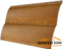 М/сайдинг Блок-Хаус NEW (GL) Print Premium Golden Wood Fresh TwinColor толщина 0,45мм, размер 0,361*2.05 м.п. (в пленке)