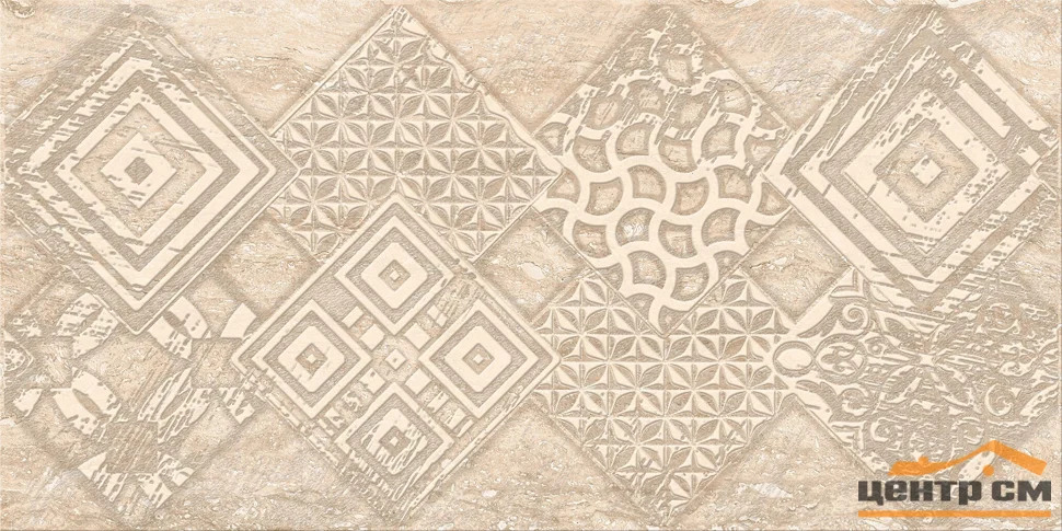 Плитка Azori Ascoli Beige Geometria декор 31,5х63