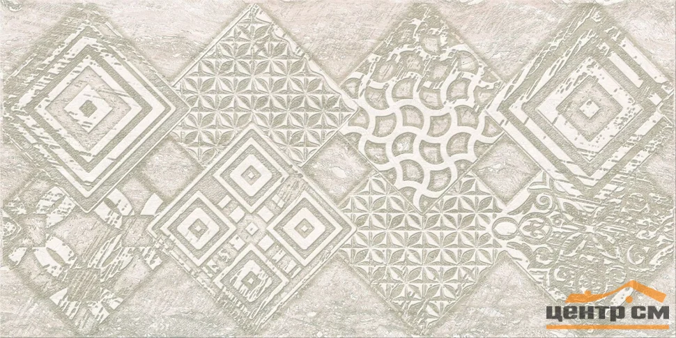 Плитка Azori Ascoli Grey Geometria декор 31,5х63