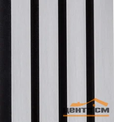 Панель реечная МДФ 3D LINE MODERN Береза черная 02 2750*160*19 мм